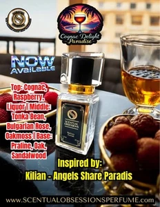 Cognac Delight Paradise Parfum Extrait Inspired By Angels Share Paradis 30ml - Picture 1 of 1