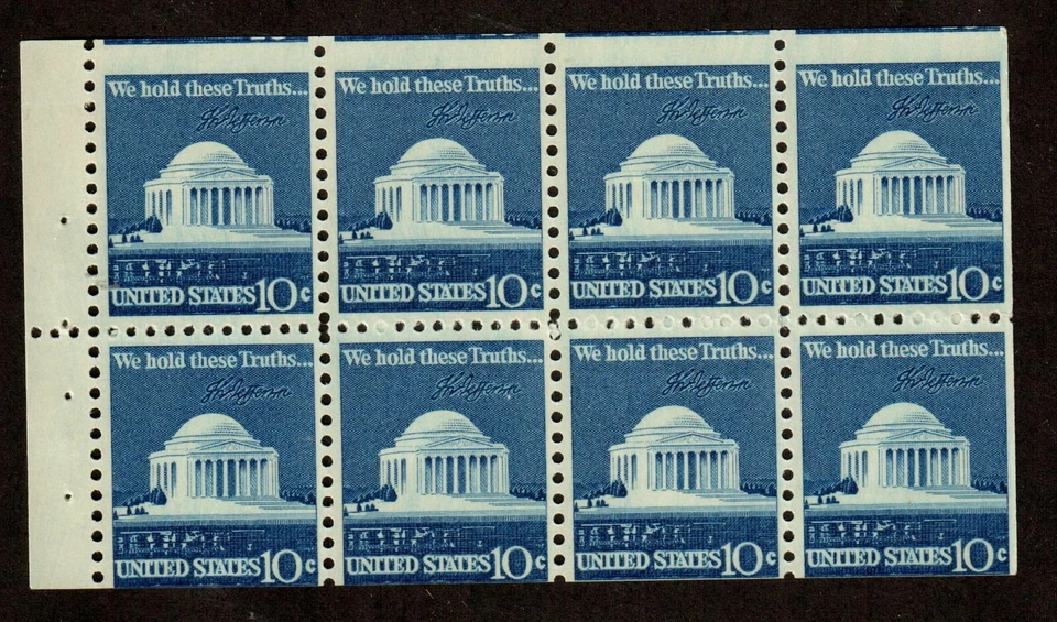 Scott 1510c Miscut 10¢ Jefferson Memorial Dull gum  MNH Free shipping in USA! - Image 1 of 1