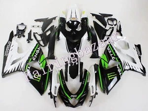 Fit for 2009-2016 GSXR1000 Green White Black ABS Injection Mold Fairing Kit - Foto 1 di 7
