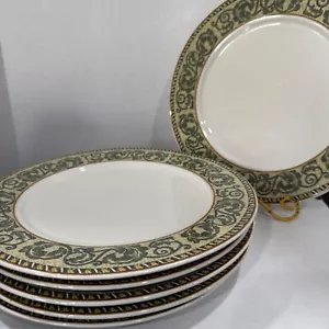 Set of SIX (6) ~ Lynns China Chardonnay 10.5" Rimmed Dinner Plate 3423447 - Picture 1 of 6