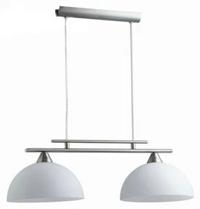 Lampadario 2 coppe moderno in vetro lampada plafoniera da soffitto camera - Foto 1 di 1