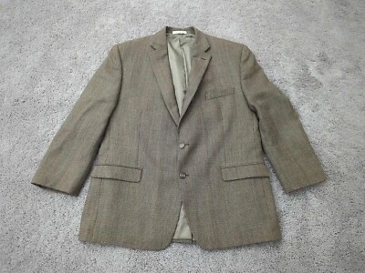 Chaps Sport Coat Mens 46R Brown Blazer Two Button Pockets 100% Wool Classic - Image 1 of 4