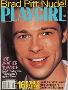 Playgirl Magazine August 1997 Issue Brad Pitt Tom Selleck Gay Interest Adult - Imagen 1 de 1