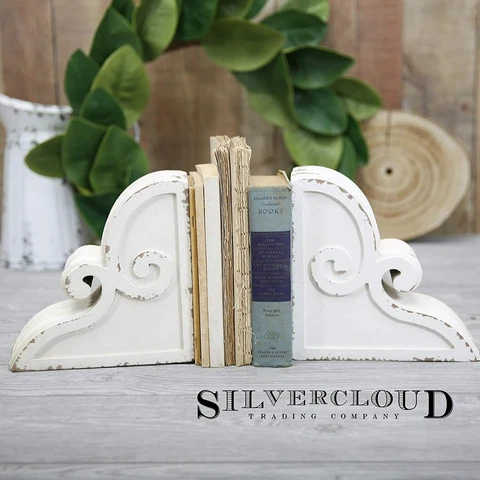 Silvercloud Trading Co. Corbels Bookends or Brackets Set of 2!! Fluted Curly Cue Cover