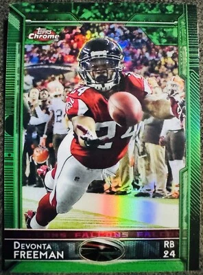 Devonta Freeman Atlanta Falcons 2015 Topps Chrome Green Refractor #94 - Image 1 of 2