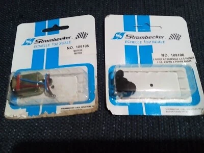 Motor STROMBECKER #109105 ECHELLE 1/32 y engranajes corona y piñón #108106 nuevo de stock  Foto 1 de 4
