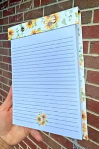 Refillable Notepad with Tear-Off Pages, Reusable Notepads, Hard Cover 6x8 Inches - Picture 1 of 6