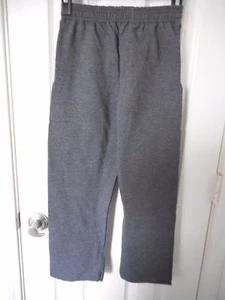 Boys Hanes Open Leg Sweat Pants Dark Gray Size XS 4/5 NEW - Picture 1 of 1