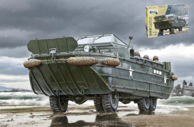 KIT MODELLINO CAMION STATICO ITALERI AMPHIBIOUS TRUCK D-DAY 80TH SCALA 1:35 - Immagine 1 di 4