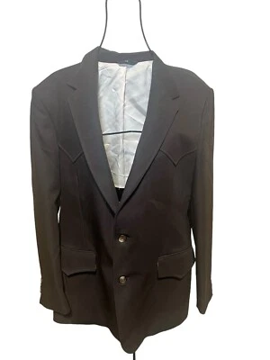 Vintage Mustang 44 Brown Jacket Made In USA Western - Image 1 of 4