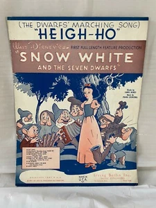 Spartiti musicali originali Heigh-Ho "The Dwrafs' Marching Song" 1938 - Foto 1 di 2