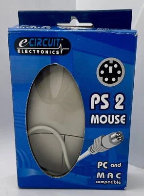 VINTAGE eCIRCUIT Mouse Corded Trackball USB PS2 PC Mac New - Image 1 of 4