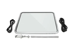  Kit completo de ventana desplegable lateral con pantalla dividida con marco de aluminio anodizado T1 - Imagen 1 de 6