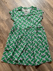 Diane Von Furstenburg x Target Wrap Dress Vtg Weave Green Size XS 4/5 DVF Girls - Picture 1 of 3