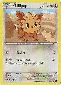 Pokemon - Lillipup - 86/108 - Common - BW - Dark Explorers - NM - Picture 1 of 1