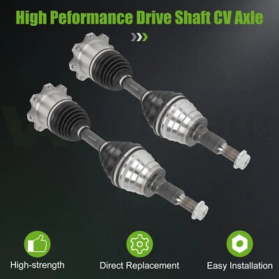 2X CV Axle Front For 2015-2019 Chevrolet Silverado Sierra 2500 HD 3500 HD - Imagem 1 de 4