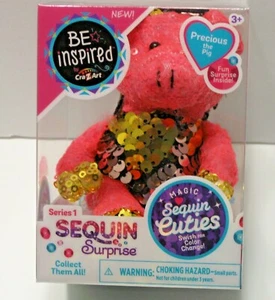 CRA-Z-ART SEQUIN SURPRISE PETS MAGIC SEQUIN SERIES ONE PRECIOUS THE PIG NEW! - Picture 1 of 6