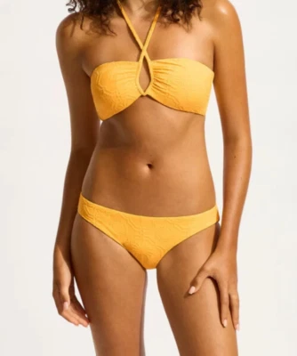 Seafolly Oasis Diamond Wire Bandeau Bikini Set - Size AU-16 RRP $220 - Image 1 of 4