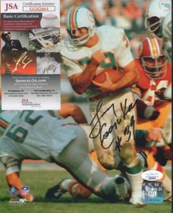 LARRY CSONKA DOLPHINS SIGNED AUTOGRAPHED 8X10 PHOTO JSA GG82664 - Picture 1 of 1