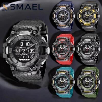 RELOJ PULSERA HOMBRE GRANDE DE GRAN TAMAÑO impermeable digital deportivo militar táctico 55 mm Foto 1 de 4