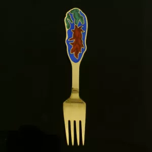 Danish Gilded Christmas Fork, 1994 - A. Michelsen - Picture 1 of 1