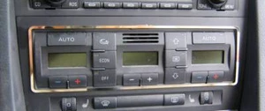 D Chrom Rahmen für Klimabedieneinheit/Audi A4 B6 2000 - 2004 - Edelstahl poliert - Picture 1 of 3