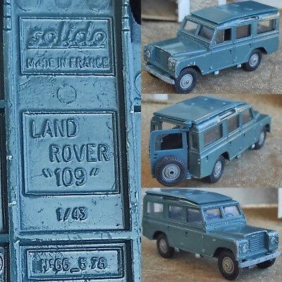 1/43 Land Rover " 109 " 4×4 miniature Solido France Métal collection safari - Photo 1/4