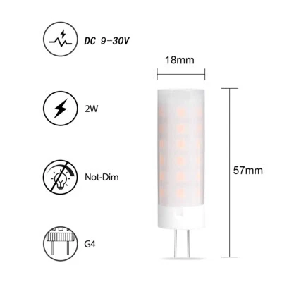 G4 Led Flame Light Bulbs Fire Flicker Effect Lamp AC/DC12V Leds Corn Living Bulb - Image 1 of 4