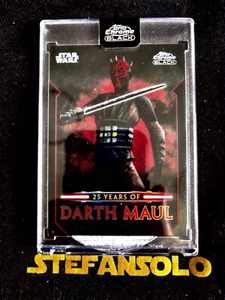 Star Wars Topps 2024 cromo negro Darth Maul DM-10 - Imagen 1 de 2