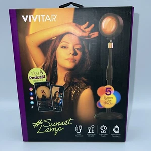 Vivitar Sunset Projector LED Light USB Sunset Lamp Projector Adjustable Angle - Picture 1 of 9