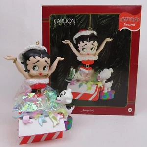 1997 Heirloom Carlton Card Betty Boop Sound Christmas Ornament "Boop-Oop-A-Doop" - Picture 1 of 9