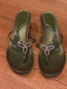 Kenneth Cole Reaction Green Heels Shoes Chain Size 9 - Picture 1 of 5