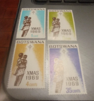 Botswana 1969 Christmas complete set MNH - image 1 of 3