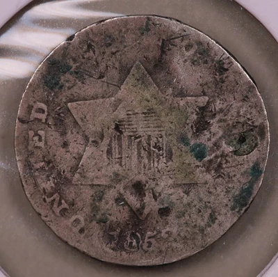 1852 Silver 3-Cent VG+ Details ***RARE ORIGINAL ODD DENOMINATION*** - Image 1 of 2