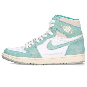 NIKE Men 9.5US Sneakers Air Jordan 1 Retro High Og Turbo Green Used - Picture 1 of 5