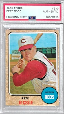1968 Topps - Pete Rose #230 PSA Authentic Auto - Image 1 of 2