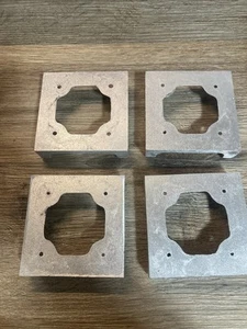 4 Pack temple aluminum foundry 5x5 Pedestal post base - Picture 1 of 13