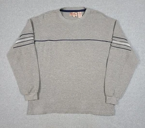 Vintage Point Zero Striped Surf Skate Sweater Sweatshirt Grey Size Large  - Picture 1 of 6