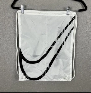 Nike Air Zoom Track & Field White Black Logo Dust Shoe Bag 17x12 String Closure - Picture 1 of 5