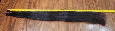 Horse black fake tail 1/2 pound extention 34" - 35" - Image 1 of 4