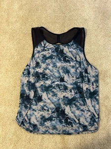 Lululemon Sculpt Tank Womens 10 Blue Liquid Platinum Alpine Activewear - Picture 1 of 5