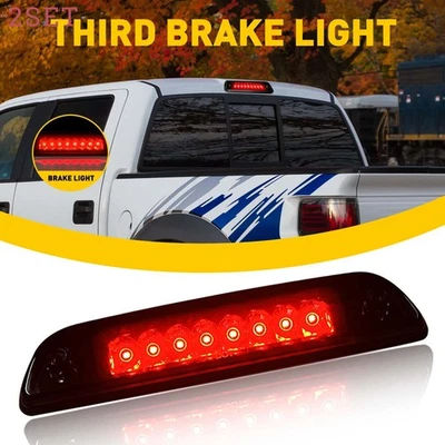 Juego de 2 luces de freno LED 3RD ahumadas para Toyota Tacoma 1995-2017 8-SMD Super B Foto 1 de 4