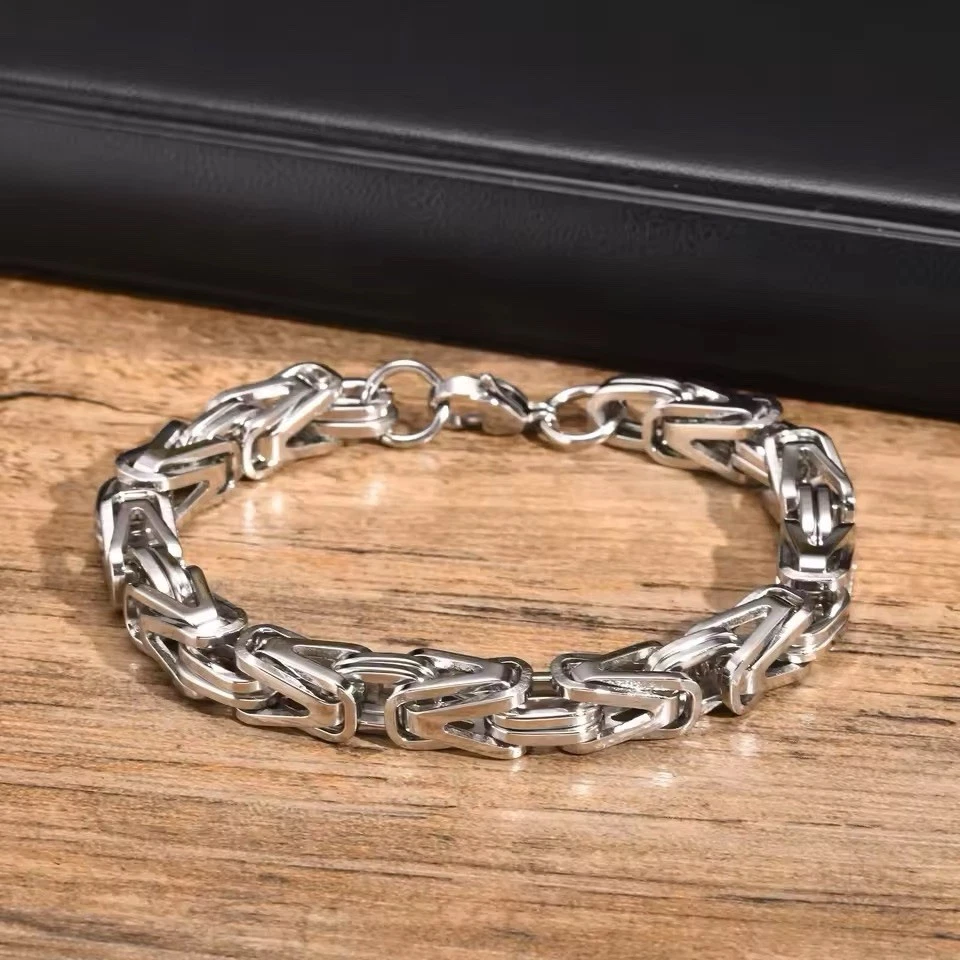 2 Stück Silber Armband Set Für Herren – Edelstahl Panzerkette & Figaro Armbänder 19/21/23 Cm