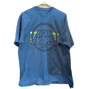 T-shirt look rétro "Star Wars 1977" (2XL) XX grand bleu (sans étiquette) - Photo 1/3