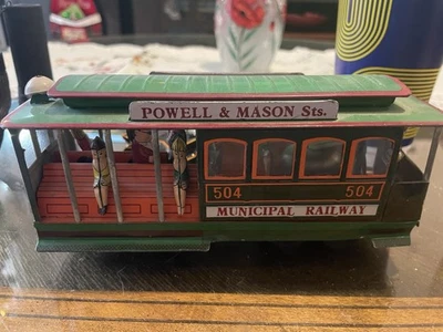 Trolley Car Powell & Mason Sts San Francisco Municipal Railway de Colección Metal Foto 1 de 4