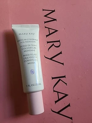 Mary Kay Medium Coverage Foundation Beige 404 356900 Pink Cap NIB New - Image 1 of 4