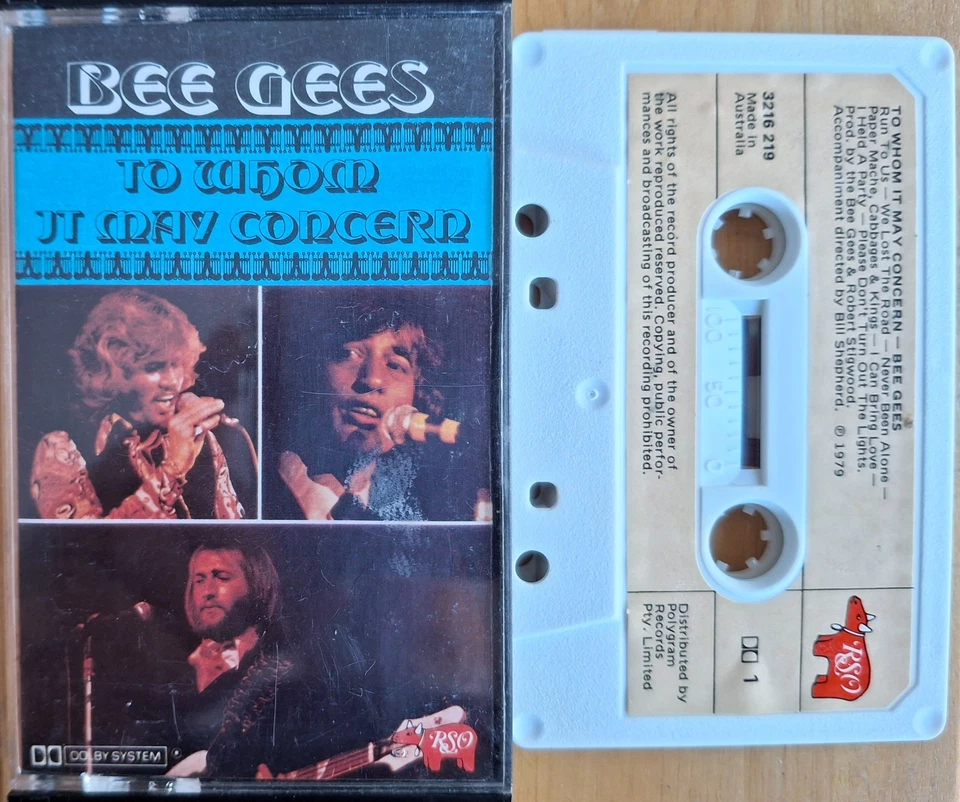 Bee Gees - To Whom It May Concern 1979 Aussie 13 Track Cassette EX - Image 1 of 1