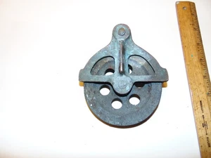 Vintage 4" Brass Pulley - Picture 1 of 4