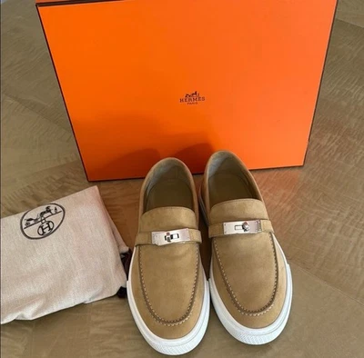 Hermes Homme Juego Zapatillas sin cordones/Mocasines Para Hombre Talla 42.5 Nuevo en caja Auténticas Foto 1 de 4