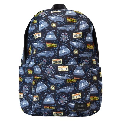 Back To The Future 40th Anniversary All-Over Print Nylon Full-Size Backpack - Image 1 of 4